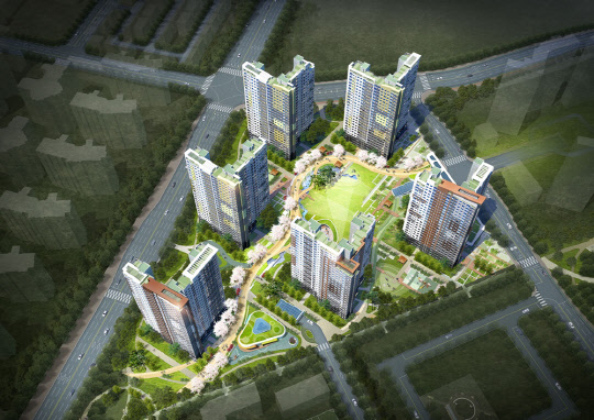 하남지역현안 2지구 A-1블록 조감도<호반건설 제공>